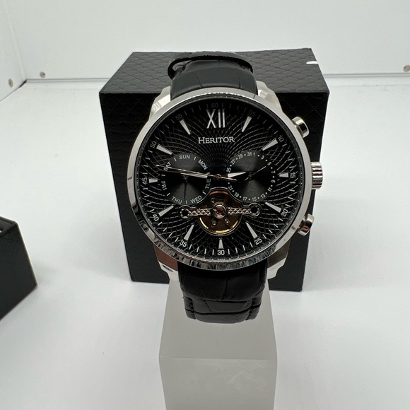 Heritor Arthur Automatic Semi Skeleton Dial Men's Watch HERHR7900 - Picture 2 of 9